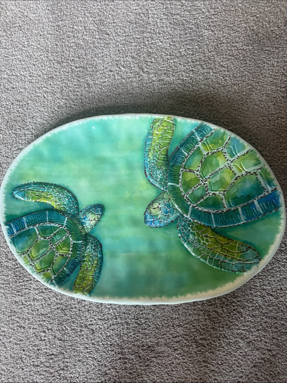 DEI Sea Turtle Melamine Oval Platter!